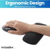 1InTheOffice Mouse Wrist Rest, Beaded Wrist Support Pad Ergobeads, Black...