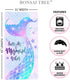 Bonsai Tree Mermaid Beach Towel, Mermaid Tail Cute Microfiber Bath Towel for Girls, Mermaid Scales Sand Free Quick Dry Womens Travel Towels for Yo...