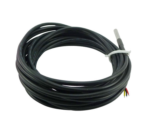 2PCS DS18B20 Waterproof Stainless Steel Temperature Sensor Digital Temperature Probe Sensor Cable Temperature Range (-55?~ +125?) 6 * 50mm 5 Meter...