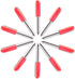 HQMaster 45 Degree Tungsten Steel Lettering Blade Vinyl Cutter Blades for Roland Cutting Plotter Red Cap Pack of 10...