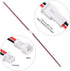 Letool 30 Pairs JST 1.25mm 2 Pin Micro Male Female Connector Plug with Red Black Wire Cable 80mm...