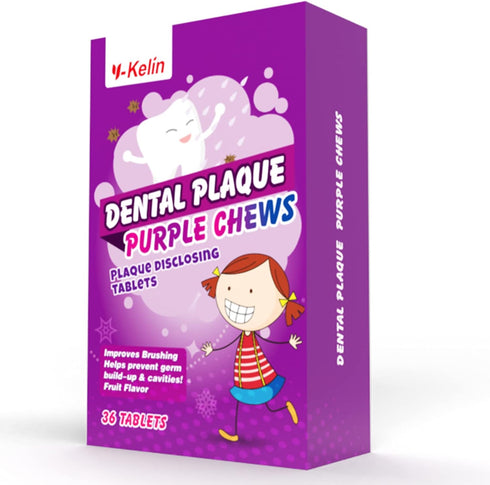 Dental Plaque Disclosing Tablets for Kids & Adults - Showing Plaque by Changing Color - Helps Teach Brushing Habits for Clean Teeth - 36 Count...