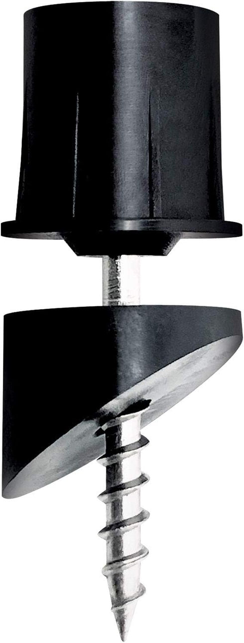 Nuvo Iron SMSRA Surface Mount Stair Connector for 3/4" Pack installs one 10 Pack of Round balusters Railing Adapter, Black...