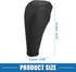 Car Shift Boot Cover Gear Knob Shifter Boot for Chevy Sonic 2012-2020 Faux Leather Black Black Stitches...