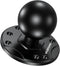 1.5" Ball Mount with Aluminum Alloy Round Plate, Universal Electronic Device Mounting Base with AMPS Holes for Garmin, Lowrance, Humminbird, for R...