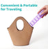 2 Packs Small Weekly Pill Organizer,Pocket Daily Pill Case Pill Box for Pills/Vitamin/Fish Oil/Supplements (Purple)...