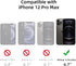 for iPhone 12 Pro Max Phone Case, Shockproof for Phone 12 Pro Max Case, Military Grade Drop Protection, Protective Hard Back Slim Translucent Case...