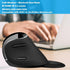 Ergonomic Vertical Mouse: 2.4G Bluetooth Dual Mode Optical Computer Mice,Wireless Rechargeable Mouse with Removable Palm Rest,Compatible with Wind...
