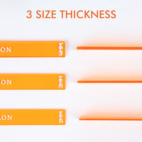 Puocaon Polymer Clay Depth Guides - 8 Pcs Thickness Depth Guide for Polymer Clay Jewelry, Polymer Clay Rolling Tools for Earrings, Roller Depth Gu...