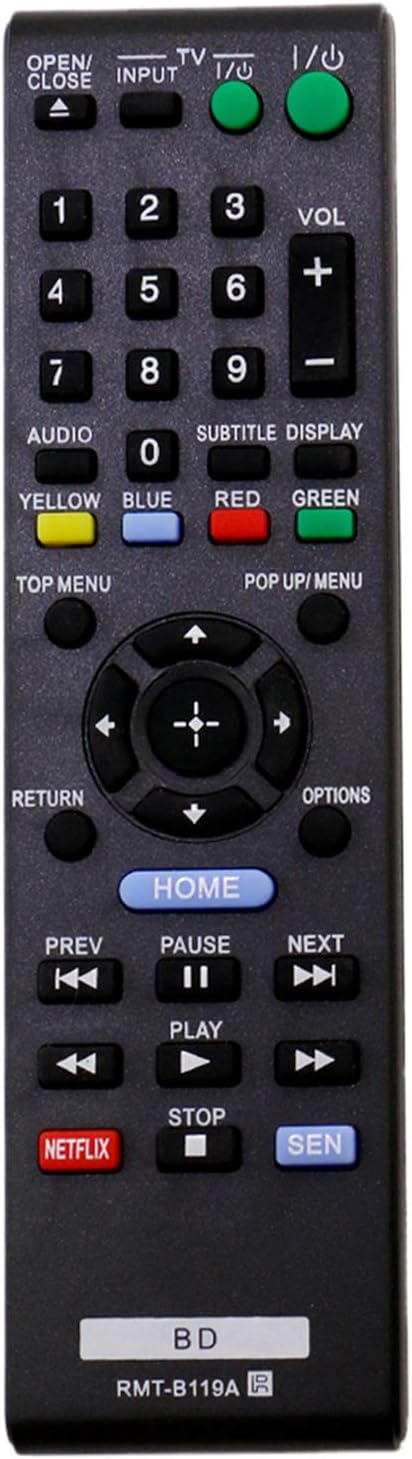 New RMT-B119A Remote Control fit for Sony Blu-ray Disc™ /DVD Player BDP-BX59 BDP-S390 BDP-S590 BDP-BX110 BDP-S1100 BDP-S3100 BDP-BX310 BDP-BX510 B...