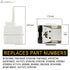 W10613606 Refrigerator Compressor Start Relay and Capacitor by Seentech - Compatible with Whirlpool, Kenmore, fridges. Replace Part Number: W10416065, PS8746522, 67003186