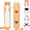 Long Cat Plush, Cute Brown Cat Stuffed Animals Soft Plushies, Kitten Kawaii Kids Plush Sleeping Throw Pillow Doll Plush Toys for Girls (20 Inch)...