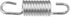 X AUTOHAUX 2pcs 6cm Length Silver Tone Plated Steel Motorcycle Brake Pedal Return Spring for Suzuki...