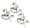 50pcs Horse Charms Pendants Alloy DIY Bracelet Necklace Jewelry Making Craft Accessories 20x15mm (Antique Silver)...