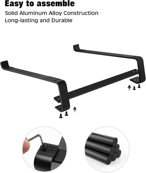 Thibault Aluminum Laptop Stand for Desk - Cooling Ergonomic Design - Fits MacBook Air Pro/DELL/HP/Lenovo/ThinkPad/Alienware - 13/14/15.6/16 -Easy ...