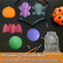 2 Pack Halloween Silicone Cake Molds Skull Pumpkin Ghost Bat Silicone Mold for Aromatherapy Candles Chocolate Candy Gummy Crayon Soap Cake Cupcake...