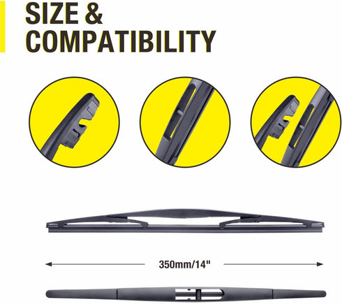 3 Wipers 26"/20"/14" Replacement For Acura MDX 2020 2019 2018 2017 2016 2015 2014 (Set of 3), 26 Inch+20 Inch Windshield Wiper Blades with 14 Inch...