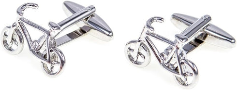 Bicycle Bike Cycling Cyclists Pair Cufflinks in a Presentation Gift Box & Polishing Cloth...