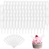 Plastic Pipettes,100 Pcs 4ml Cupcake Pipettes Dropper Transfer Squeeze Syringes Disposable Pipettes Suitable for Chocolate Cupcakes Strawberries M...