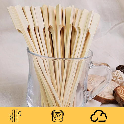 Perfect Stix Paddle Pick 6-200 6" Bamboo Paddle Pick Skewers (Pack of 200)...