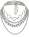 Simple Heart Necklace Lolita Choker Chain Layered Cuban Chunky Silver Chain Necklace for Women Men Chic y2k Clothes Jewelry...