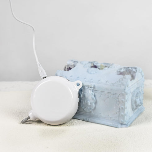 Crib Mobile Motor Built in SD Card, White Baby Mobile Rotary Music Box with Rotating Hook?0-100 Volume Control,Baby Mobile Music Box Spinner Porta...