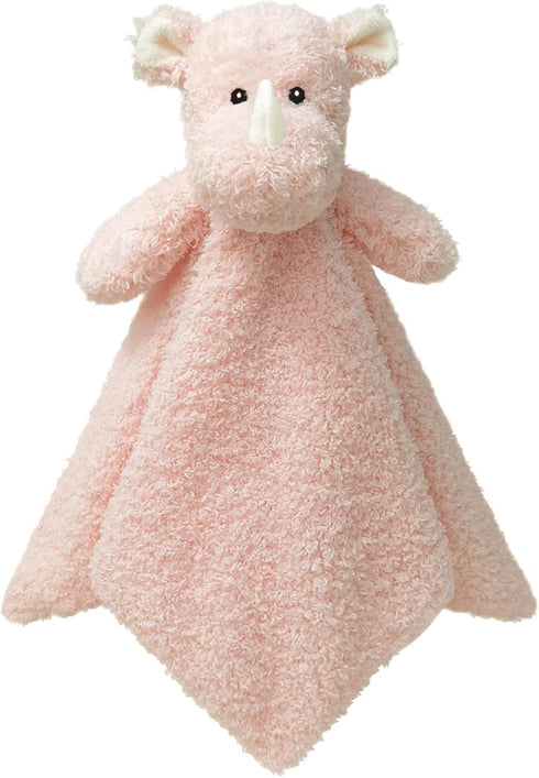 Baby Pink Rhino Soft Stuffed Animal Security Blanket, Plush Rhino Character Lovey Blanket, Baby Shower/Nursery Gift, Cuddly Newborn, Infant, Toddl...