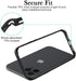 New Aluminum Frame Metal Bumper Frame Slim Hard Case Cover for iPhone13 Pro Max, Metal Frame Armor with Soft Inner Bumper, Raised Edge Protection ...