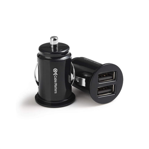 Cable Matters 2-Pack 4.8A 24W Flush Mount Dual USB Car Charger, Compact Mini Car USB Charger for Smartphones and Tablets...