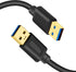 Tan QY USB 3.0 A to A Male Cable 10Ft, USB Male to Male Cable Double End USB Cord Compatible with Hard Drive Enclosures, DVD Player, Laptop (10FT)...