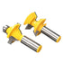 Yakamoz 2Pcs Matched 1/2" Shank Tongue and Groove Router Bit Set 120 Degree Woodworking Groove Chisel Cutter Tool...