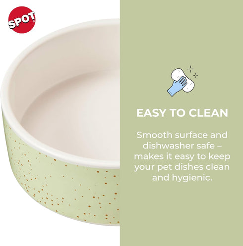 SPOT by Ethical Products - Heavy Ceramic High Gloss Dog Bowl Cat Bowl Durable Dog Food and Water Pet Dish - Dishwasher Safe – Trending Styles - SP...