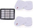 HEPA Filter + 2 Foam Flet Filter Kit for Shark Navigator Life Away XFF350 XHF350 NV350 NV351 NV352 NV355 NV356 NV356E NV357 NV360 NV370 NVLFT199 U...