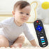 2-Pack Baby Teething Toys-TV Remote Control Shape Silicone Infants Teething Toys for Babies 0-18 Months,BPA-Free (2packs-Black)...