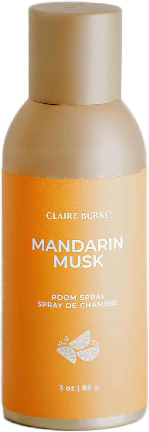 Claire Burke Room Spray, Mandarin Musk Scent for Air Freshener for Bathroom 4 oz, 1 ct...