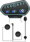 Motorcycle Bluetooth 5.0 Helmet Headset Wireless Headphones for Universal Audio System Thinnest Speakers with IPX7 Waterproof/Hand Free/FM/Easy Se...
