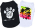 6 Packs Dog Clothes for Small Medium Dog Boy Summer Shirt for Chihuahua Yorkies Male Pet Outfits Cat Clothing Black Vest Apparel...