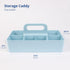 BLUE GINKGO Multipurpose Caddy Organizer - Stackable Plastic Caddy with Handle | Desk, Makeup, Dorm Caddy, Classroom Art Organizers (Made in Korea...