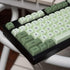 mintcaps Matcha Green PBT Keycaps Set 124 Keys XDA Profile Cute Keycaps Custom Dye-Sublimation Keyboard Keycaps for 60% 65% 70% 75% 100% Cherry Ga...