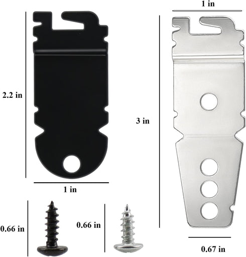 Upgrade 8212560 & 8269145 Dishwasher Side Mounting Bracket Kit by Beaquicy - Fit for Kenmore, Whirlpool, Kitchen-Aid Dishwasher - 8212560 replaces 1201084,AP3953705-8269145 replaces 830941,AP6012289