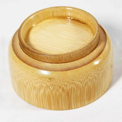 2Pcs Bamboo Bowl Sets Bamboo Bowls Kids Wooden Plates and Bowls Set Small Wooden Bowls Salsa Bowls for Party Facial Bowls...