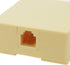 Rj11 6P4C Jack Modular Self Adhesive Surface Mount Single Port Telephone Connector - 2pcs...