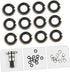 BESTonZON 12 Sets Wrench -ring Impact Wrench Socket Retainer 3/4 to 1/2 Impact Adapter Retainer Ring for Impact Wrench Electric Impact O-rings Ret...