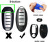 ontto 5-Button Key Case Fit for Nissan Remote Key Fob Cover Fit for Infiniti Carbon Texture red...