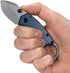 Kershaw Antic Folding Pocket Knife; 1.75-Inch 8Cr13MoV Stainless Steel Bead Blasted Blade, Stainless Steel PVD Coated Handle, Manual Opening, Bott...