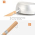 Nonstick Saucepan 1.7 Quart Japanese Yukihira Saucepan With Wooden Handle And Silicone Mixing Spoon,Multipurpose Pot, Aluminum Alloy, Silver (7.1 ...