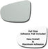 Mirror Glass + Full Size Adhesive Pad for 2010-2014 Volkswagen Golf Driver Side Replacement (2010 2011 2012 2013 2014)...
