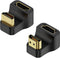 QIANRENON HDMI 2.1 U Shape Angle Display Adapter 8K HDMI 2.1 Male to Female 180° Angle Ultra HD Connector Socket 3D 8K@60Hz UHD2.1, for HDTV Lapto...