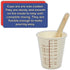50 3oz Coated Paper Graduated Measuring Cups for Mixing Paint, Stain, Epoxy, Resin; Disposable, Recyleable, from Renewable Resource Bamboo, Wax Co...