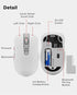 Lenovo Bluetooth Silent Mouse (WL300) - 5 Button Computer Mouse with Silent Left & Right Click – Sculpted Grip, Microsoft Swift Pair, Up to 1600 D...